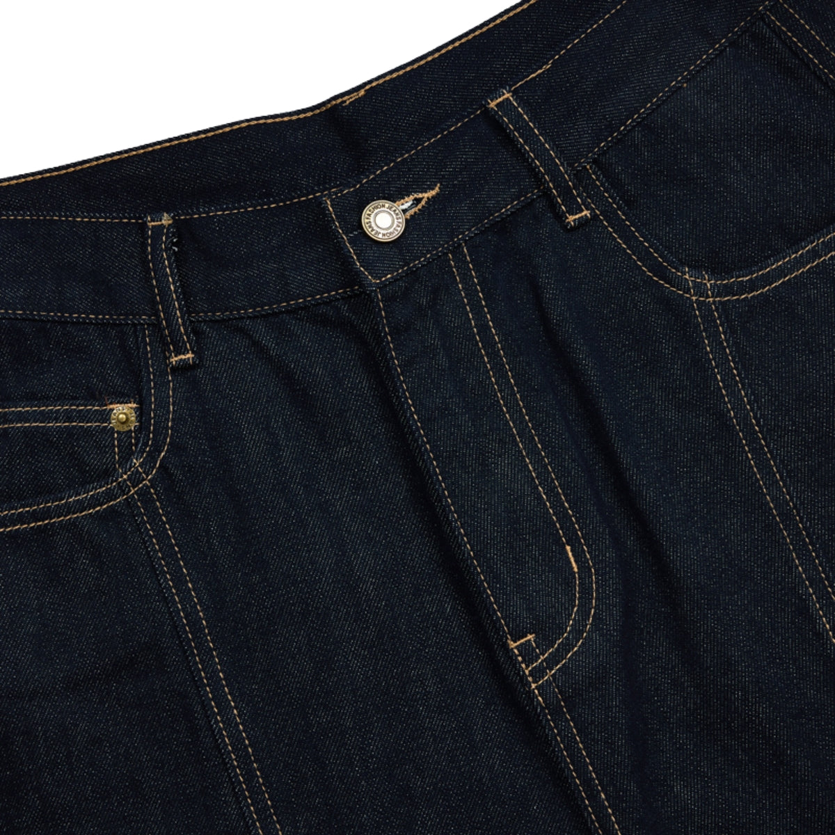 Patchwork Wide-Leg Cropped Denim Jeans