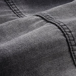 Relaxed Faded Denim Ripped Jacket