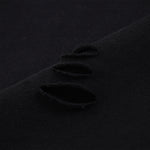 Black Washed Cotton Ripped Sweatshirt