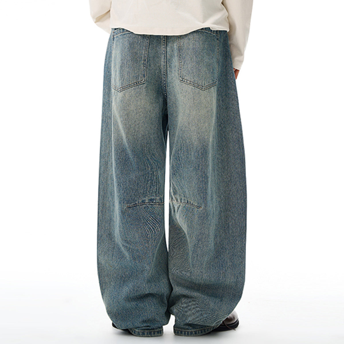 Wide-Leg Baggy Retro Jeans