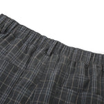 Plaid Multi-Pocket Cropped Cargo Shorts
