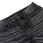 Vintage Washed Black Flared Denim Jeans