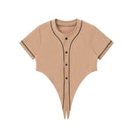 Women’s Y2K Color Block Raglan Baseball Tee
