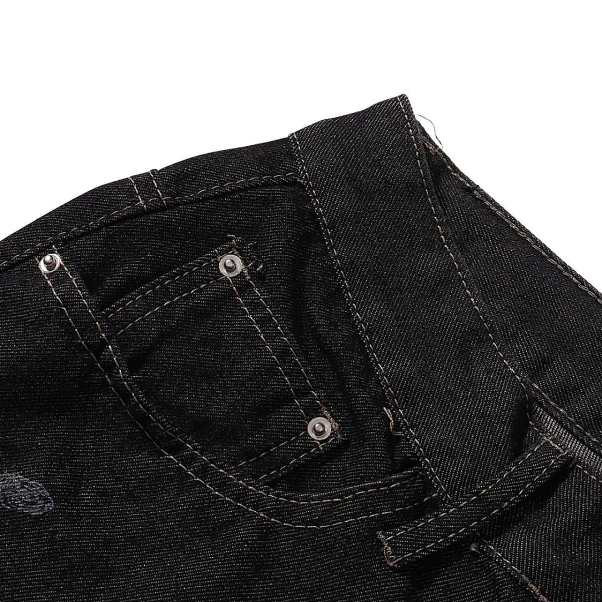 Vintage Black Straight Leg Jeans