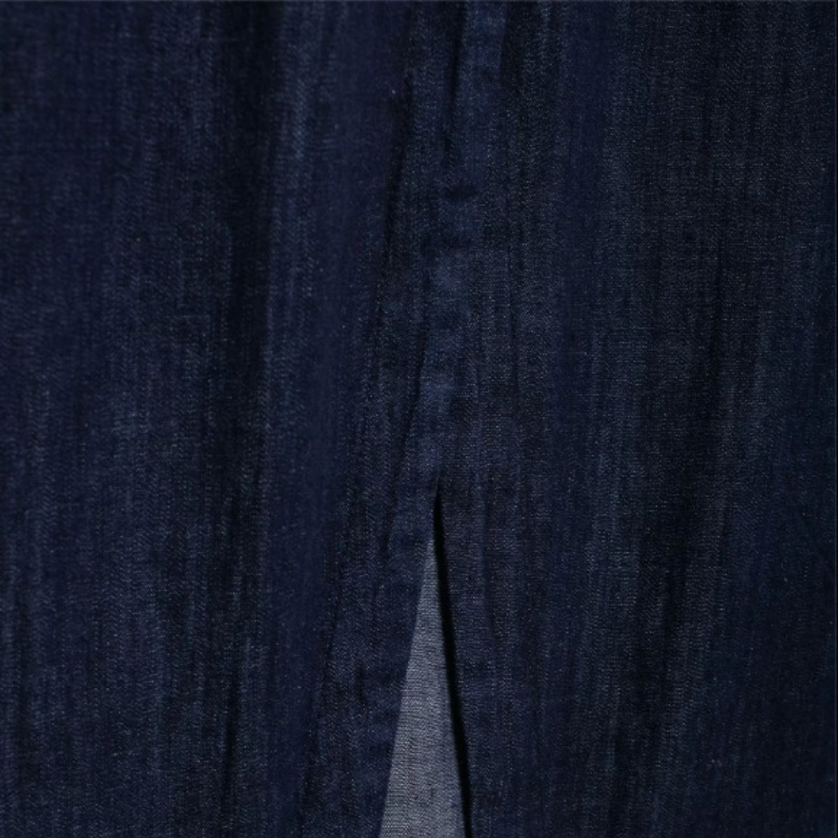 Indigo Button-Front Relaxed Denim Shacket