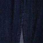 Indigo Button-Front Relaxed Denim Shacket