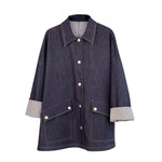 Loose Fit Indigo Denim Jacket