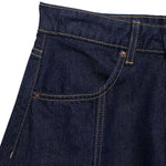 Indigo Denim Mini Flounce Skirt