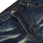 Vintage Distressed Slim Flare Jeans