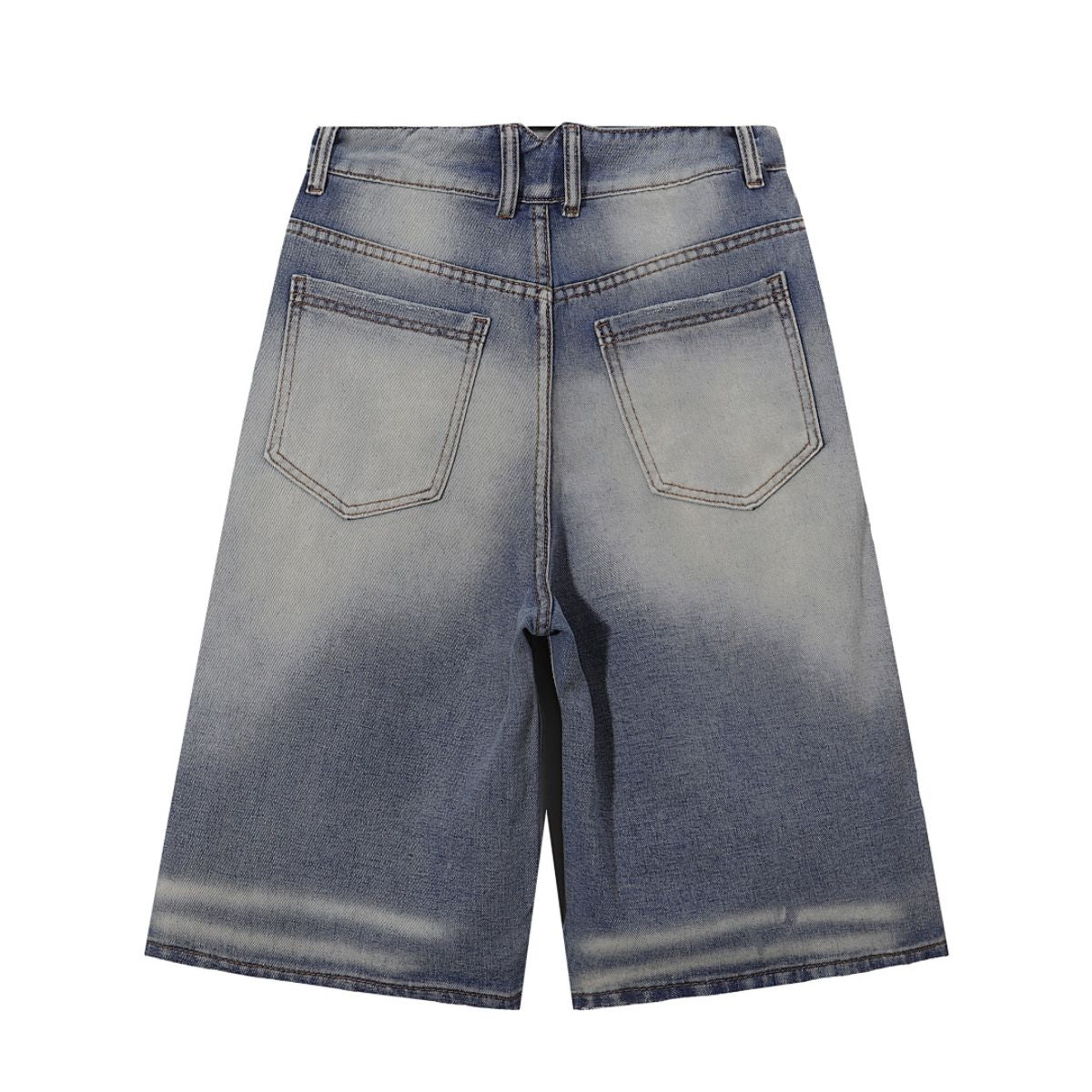 Vintage Frost Wash Button Fly Denim Shorts