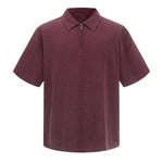 Zippered Polo Soft Cotton Everyday Casual Stylish Tee