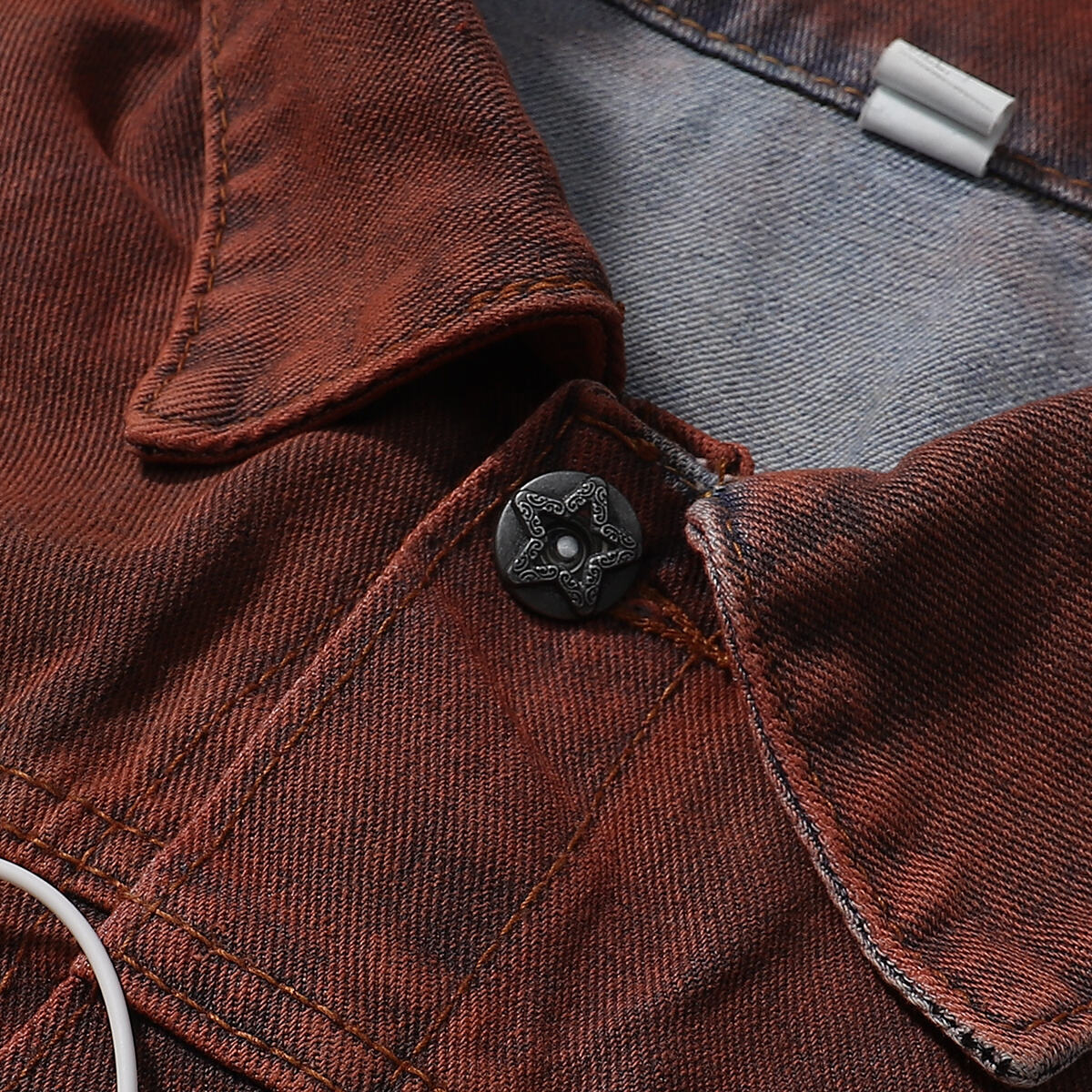 Ombre Spray-Dyed Denim Jacket