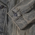 Relaxed Jacquard Denim Trucker Jacket