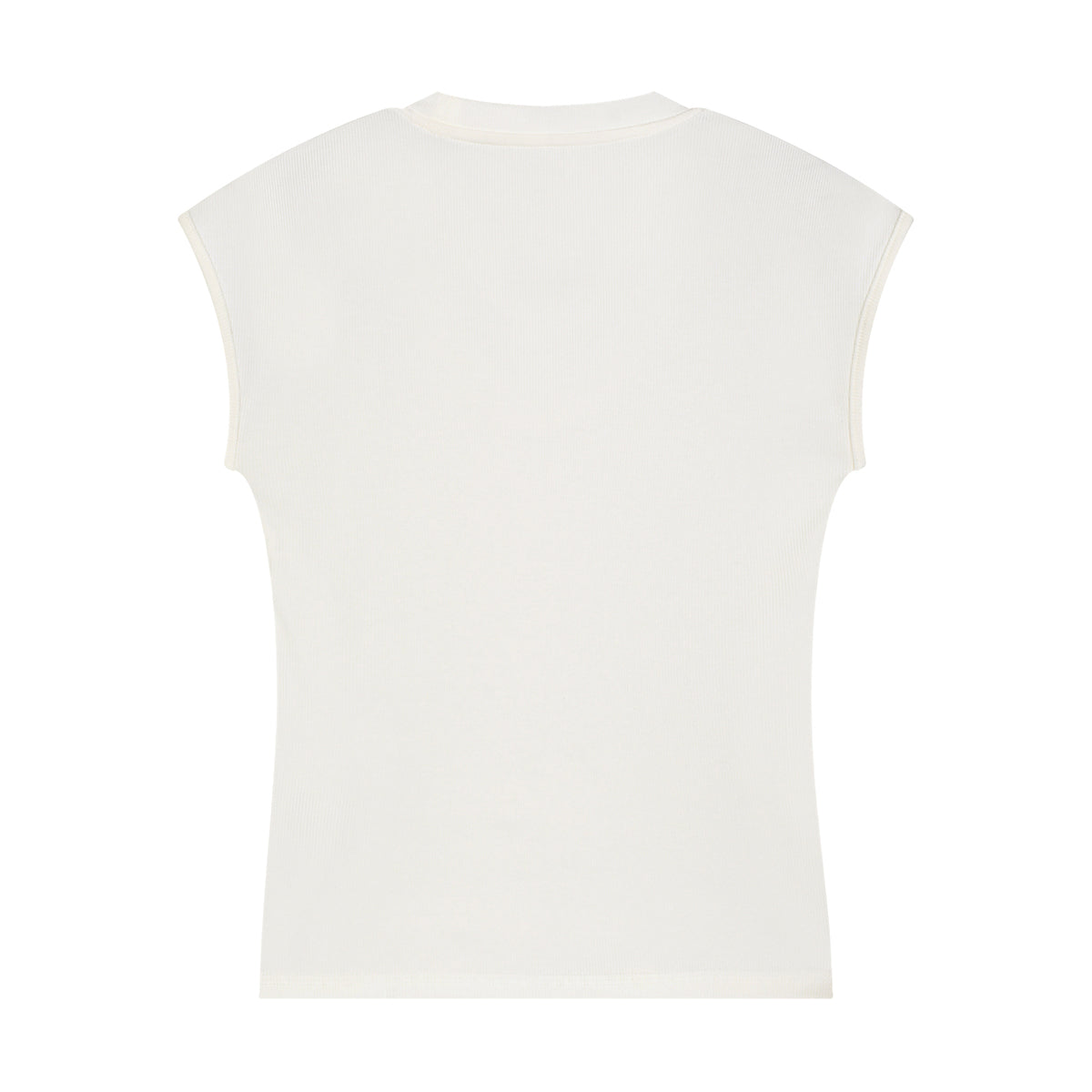 Classic Scoop-Neck Ribbed Sleeveless Top 250gsm