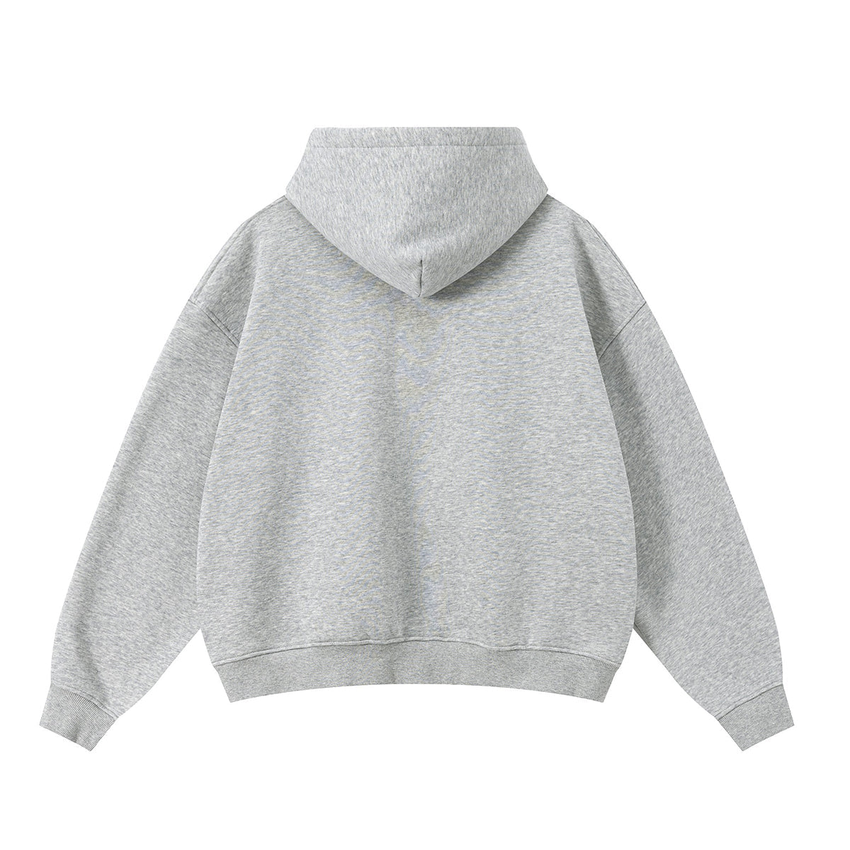 Soft Cotton Fleece Zip Up Hoodie Kangaroo Pockets