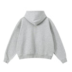 Soft Cotton Fleece Zip Up Hoodie Kangaroo Pockets