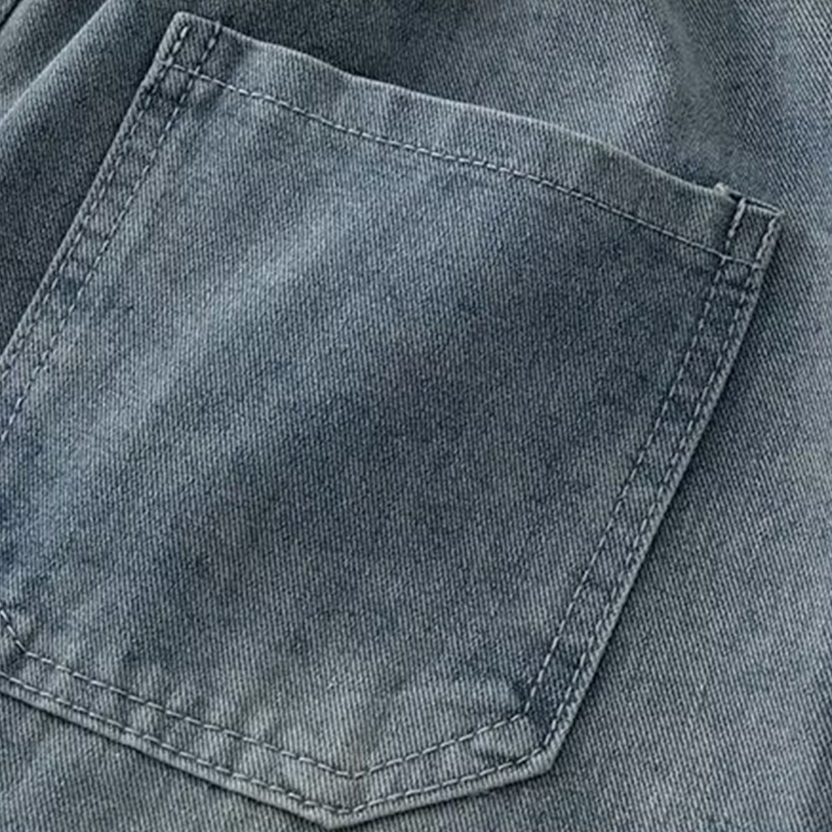 Drawstring Relaxed Fit Denim Shorts