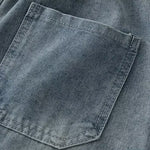 Drawstring Relaxed Fit Denim Shorts