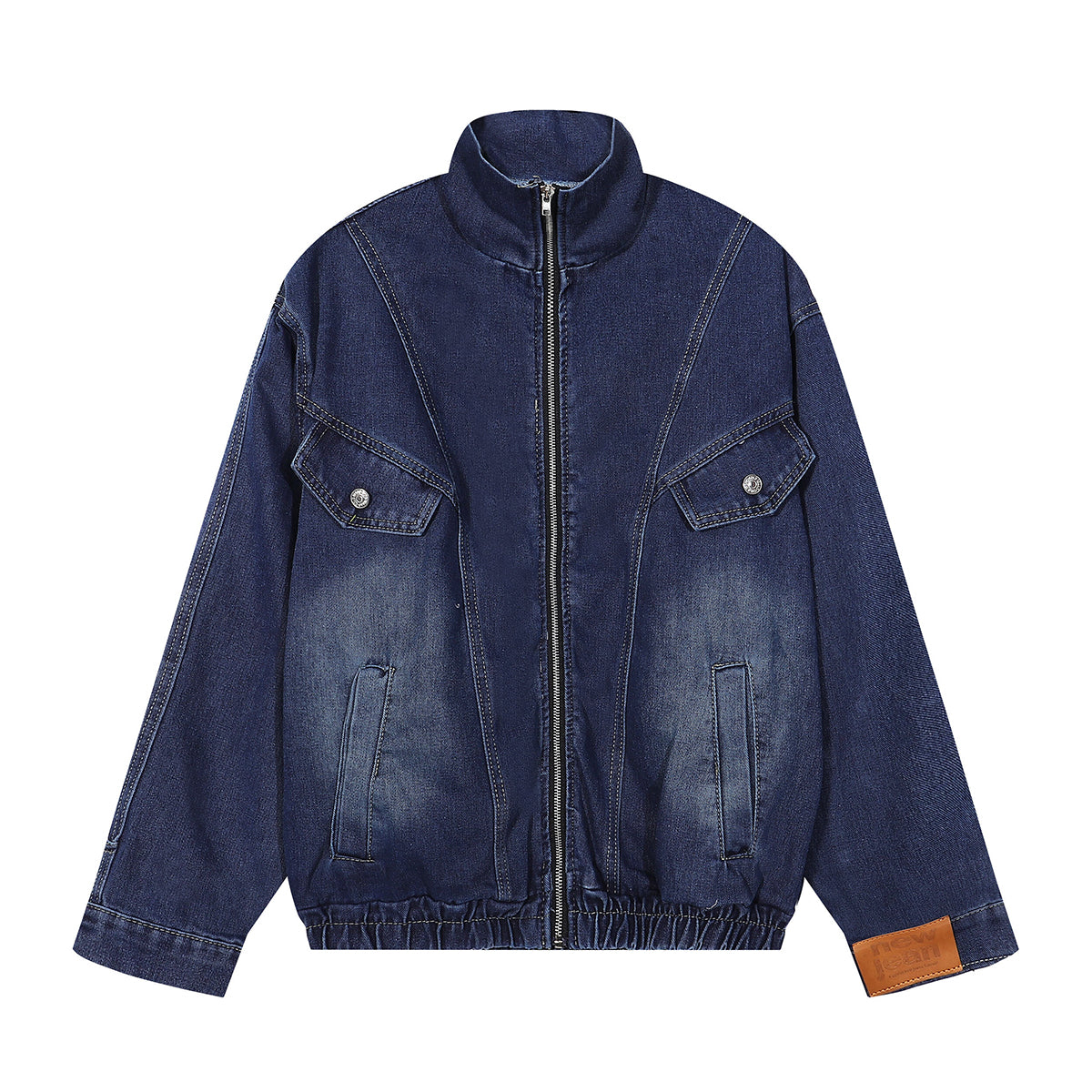Deconstructed Denim Bomber Jacket