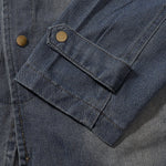 Stand Collar Baggy Denim Jacket