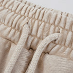 Men's Casual Washed Drawstring Sweat Shorts