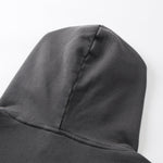 Distressed Vintage Wash Zip Up Hoodie