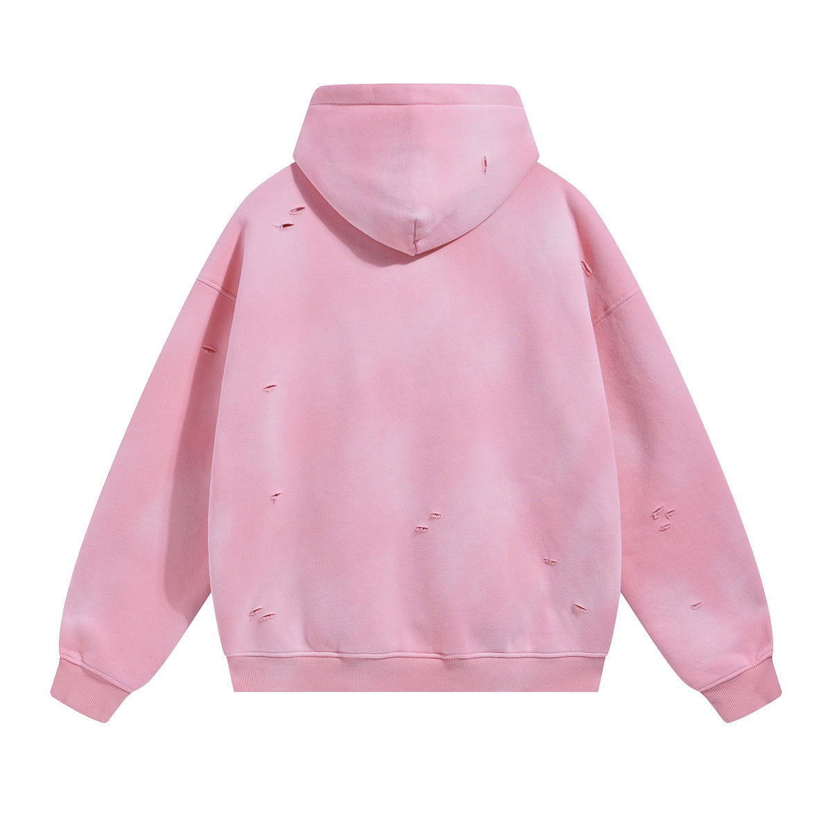 Rips Soft Fleece Lined Distressed Pullover Hoodie