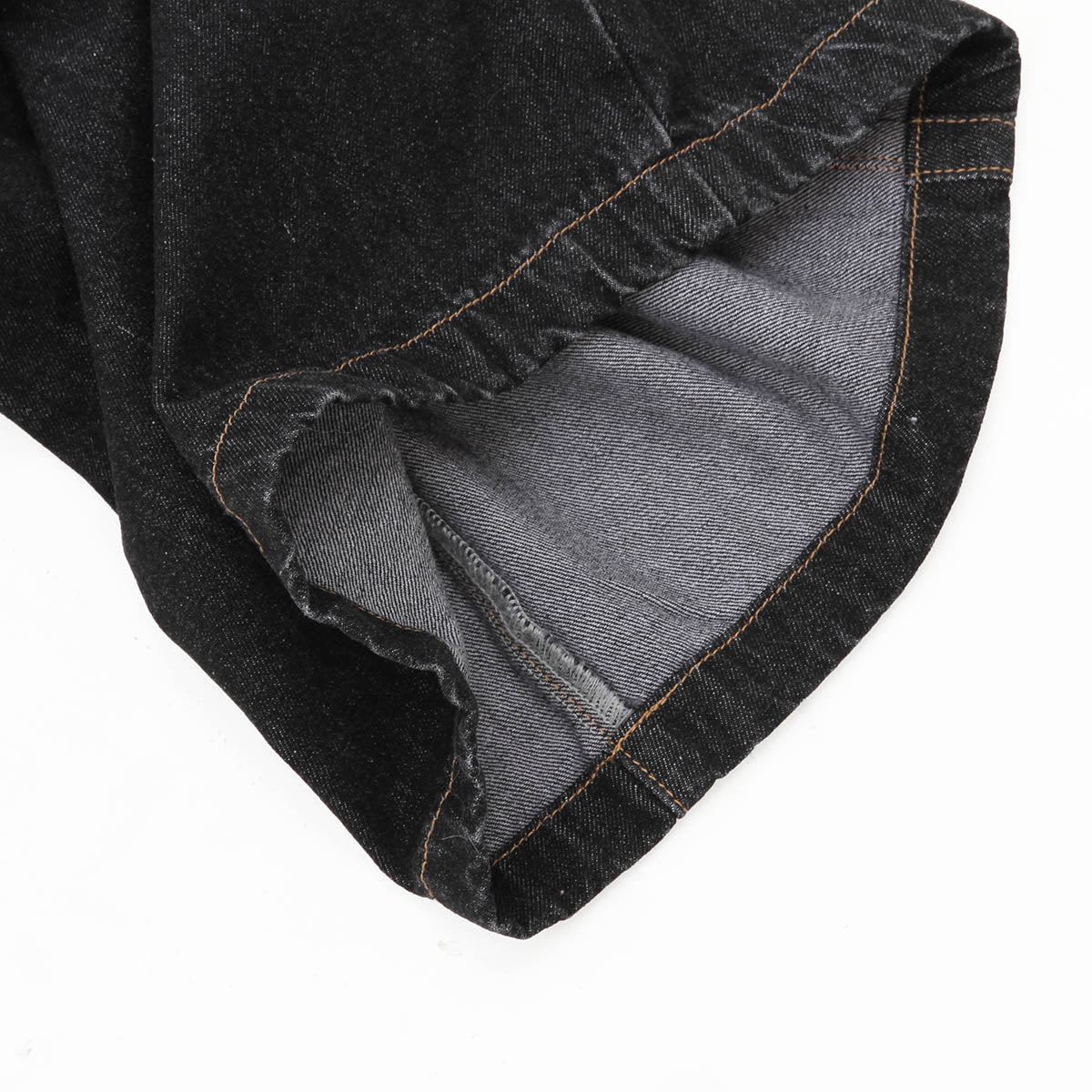 Checkered Bandana Baggy Denim Bermuda Shorts