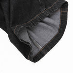 Checkered Bandana Baggy Denim Bermuda Shorts