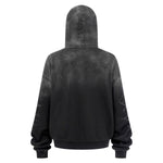 Tiger Stripes Gradient Color Zip Up Hoodie