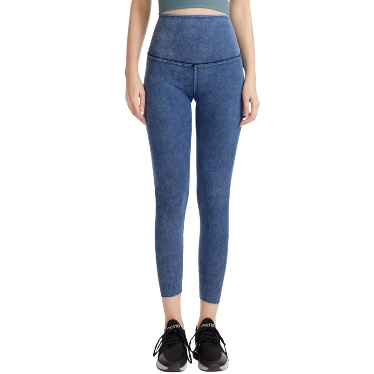 High Rise Skinny Denim Capri Jeggings