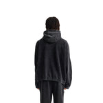 Vintage Washed Oversized Curved Stitch Zip Hoodie