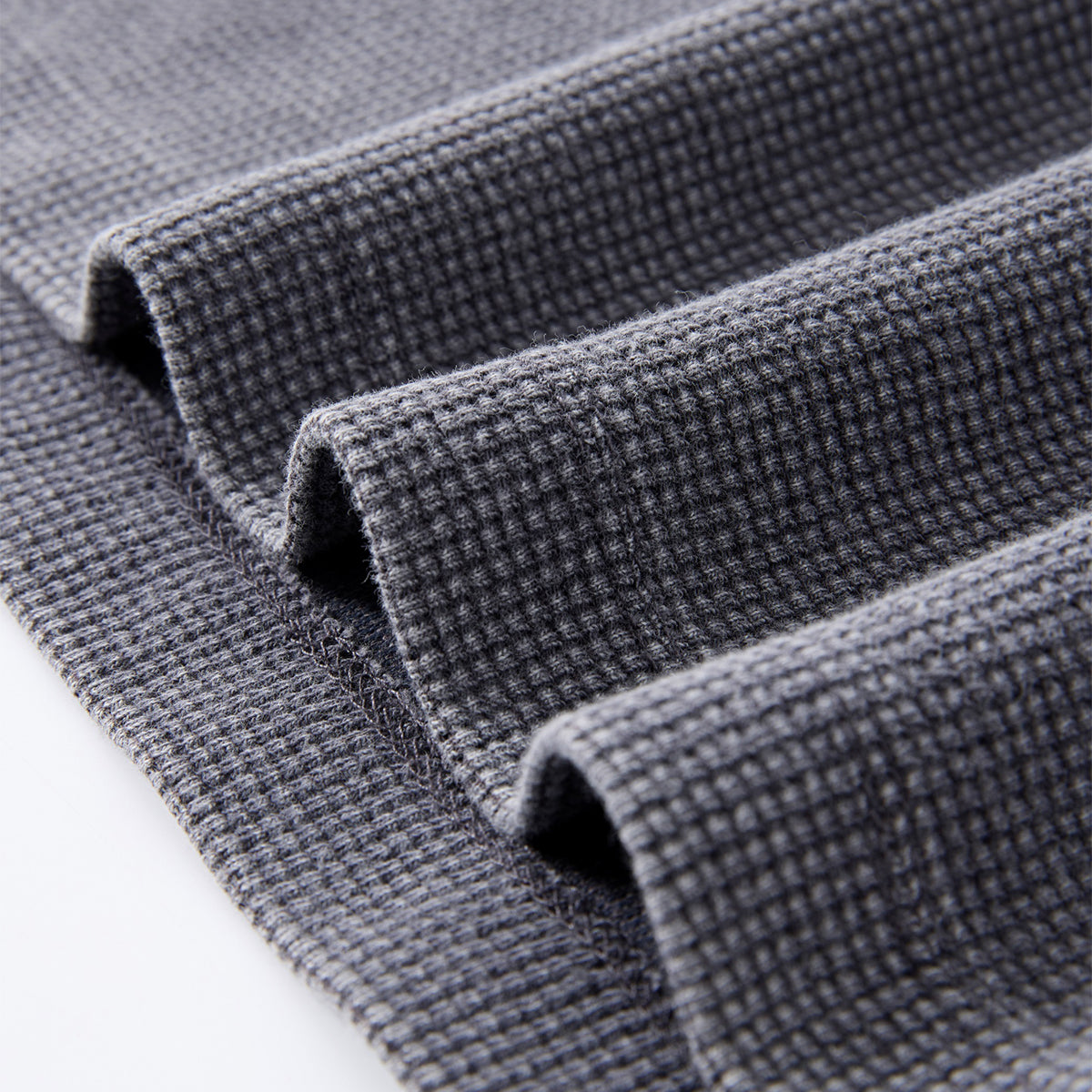 Boxy Waffle Washed Distressed Raglan Tee