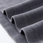 Boxy Waffle Washed Distressed Raglan Tee