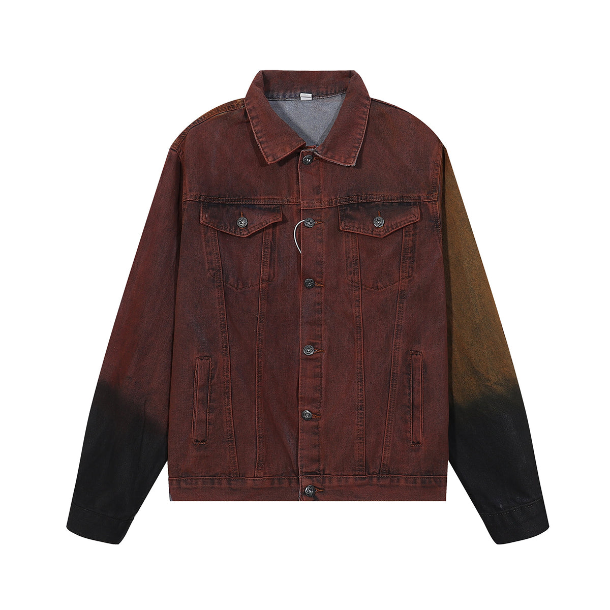 Ombre Spray-Dyed Denim Jacket