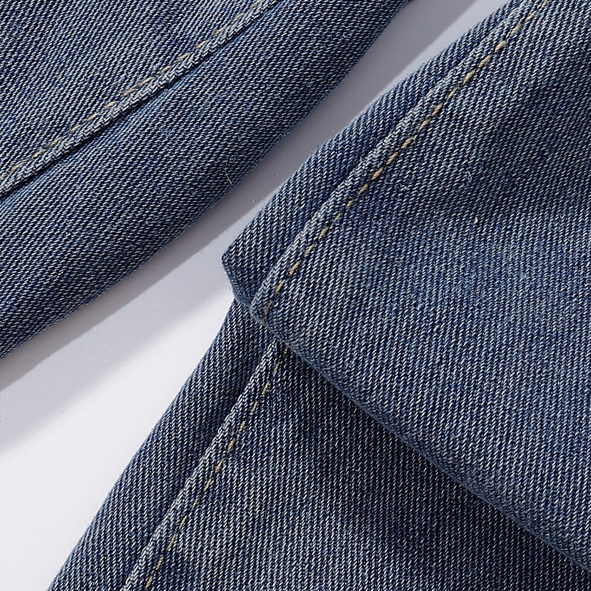 Embroidered Patch High Waist Wide Shorts