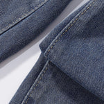 Embroidered Patch High Waist Wide Shorts