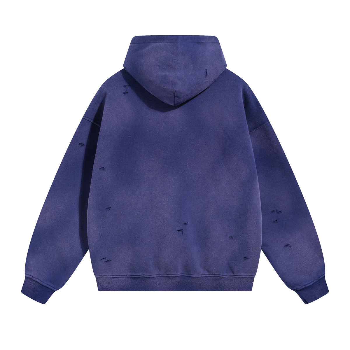 Rips Soft Fleece Lined Distressed Pullover Hoodie