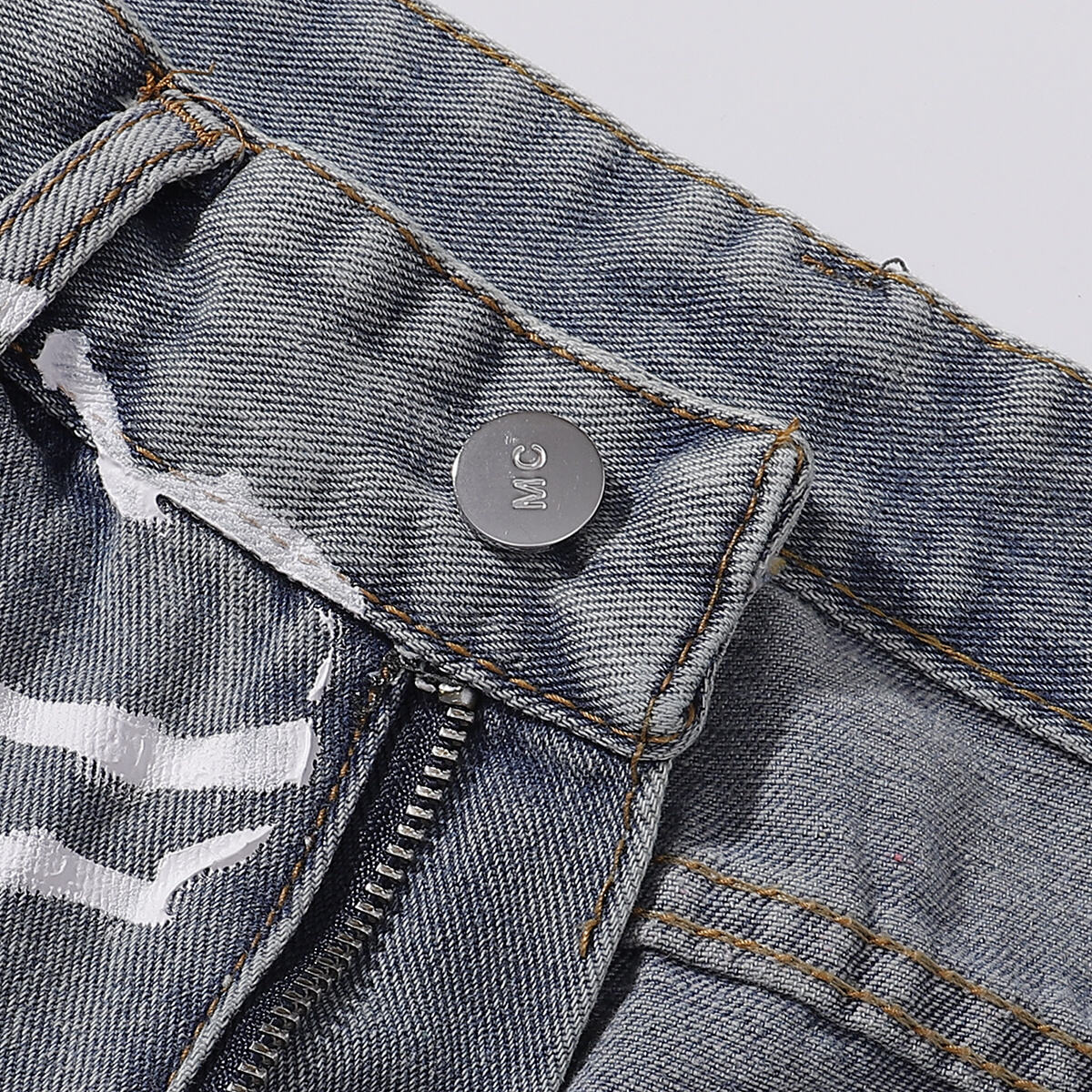 Streetwear Graffiti Printed Baggy Jeans