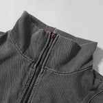 Deconstructed Denim Bomber Jacket