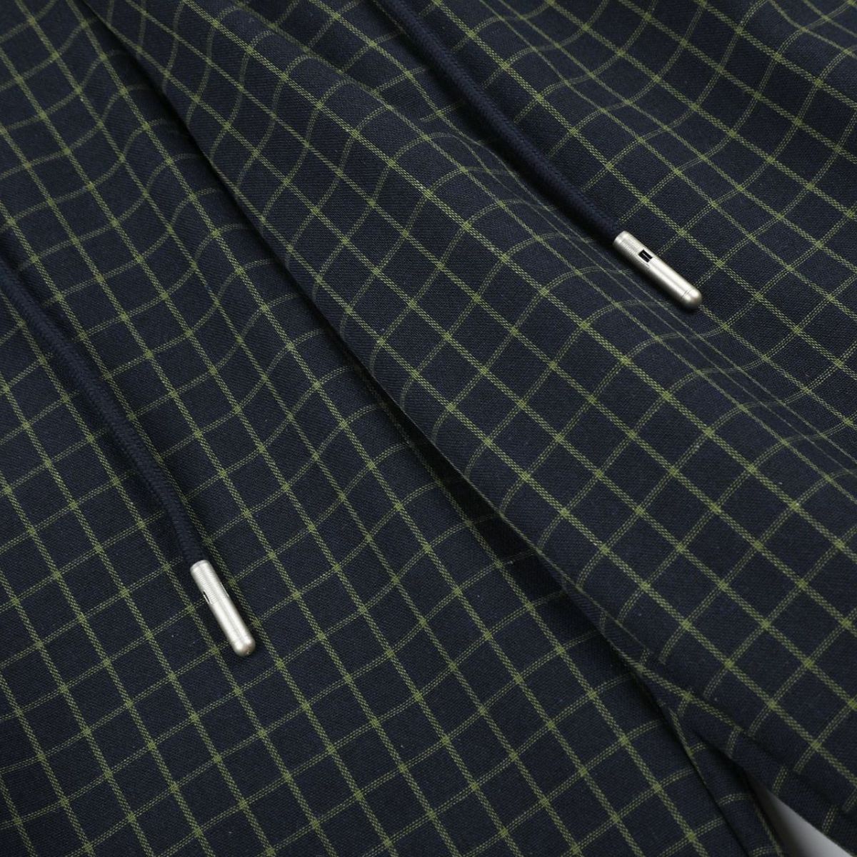 Vintage Plaid Panel Wide-Leg Trousers