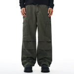 Cargo Wide Leg Stretch Waist Office Commuter Pants