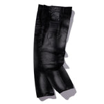 Heavy Wash High-Rise Straight Leg Jeans