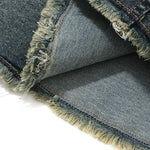 Lace-Up Back Denim Cami Midi Dress