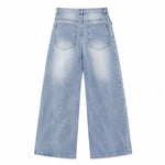 Light Wash Relaxed Bootcut Denim Jeans