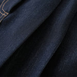 V-Neck Sleeveless Denim Midi Dress