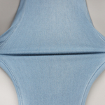 High-Waisted Button-Front Skinny Jeggings