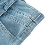 Risen Jeans Straight-Leg Washed Ankle Jeans