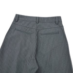 Vintage Stripe Barrel-Leg Tailored Trousers