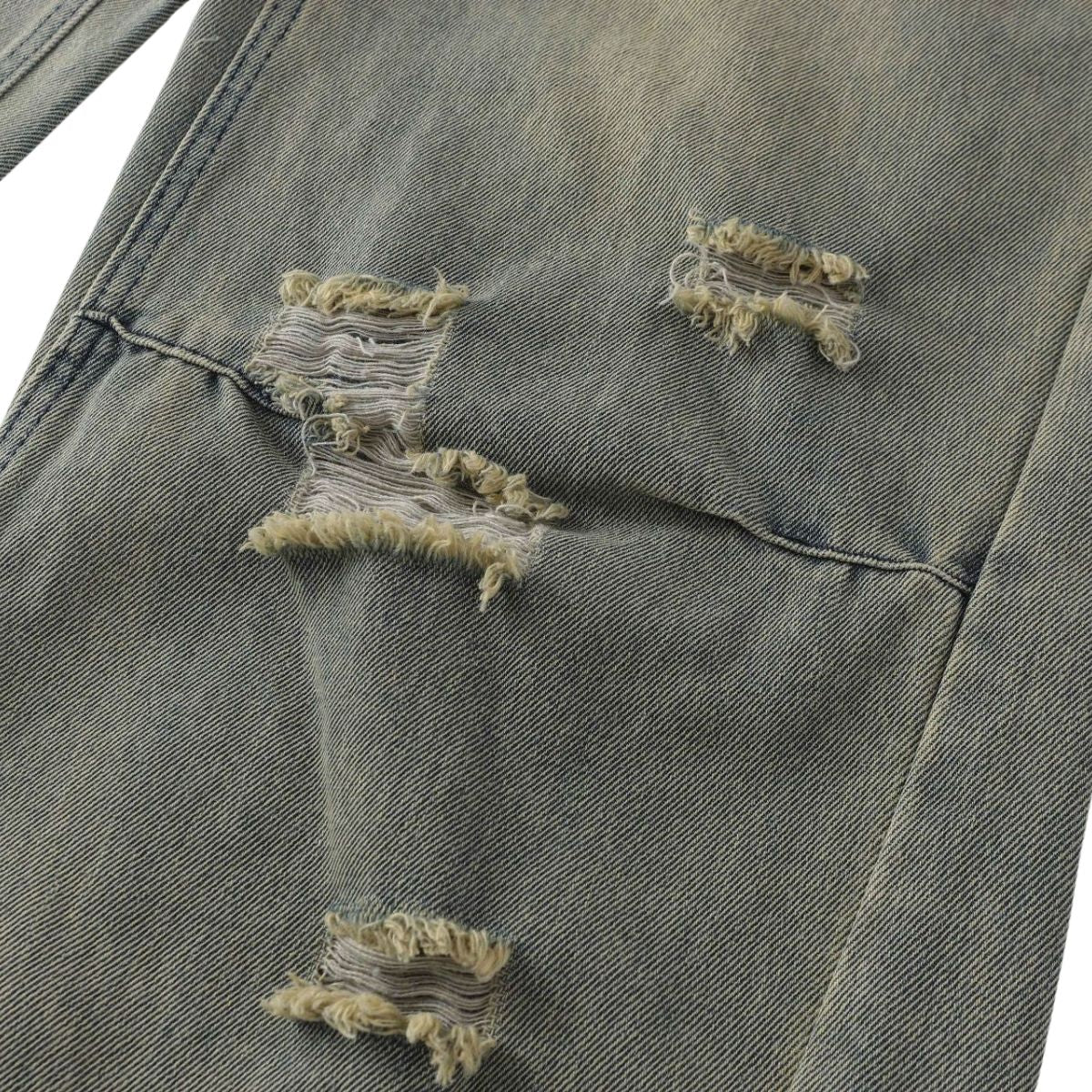 Smoke Rise Heavy Ripped Vintage Washed Jeans